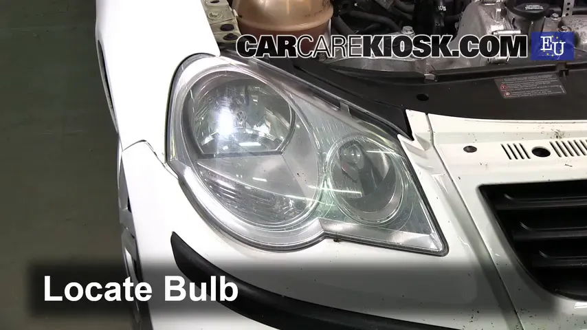 2006 Volkswagen Polo E 1.2L 3 Cyl. Éclairage Feux de croisement (remplacer l'ampoule)
